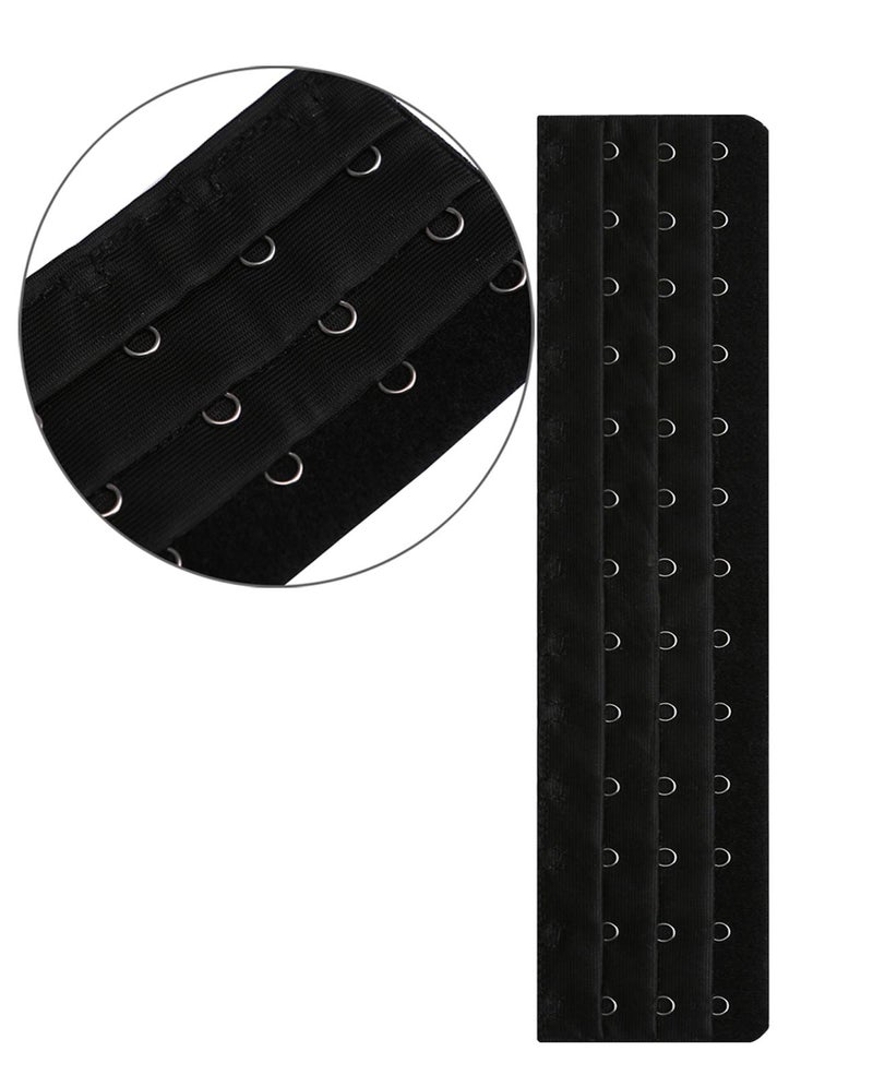 MosBug Corset Extender 14 Hooks bra extender Pack of 2 Black&Light Beige - Image 4